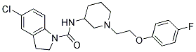 5-CHLORO-N-(1-[2-(4-FLUOROPHENOXY)ETHYL]PIPERIDIN-3-YL)INDOLINE-1-CARBOXAMIDE Struktur