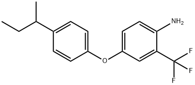 4-[4-(SEC-BUTYL)PHENOXY]-2-(TRIFLUOROMETHYL)-PHENYLAMINE Struktur