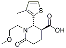 (2S,3S)-1-(2-METHOXYETHYL)-2-(3-METHYL-2-THIENYL)-6-OXOPIPERIDINE-3-CARBOXYLIC ACID Struktur