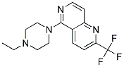 5-(4-ETHYLPIPERAZIN-1-YL)-2-(TRIFLUOROMETHYL)-1,6-NAPHTHYRIDINE Struktur