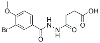 4-[N'-(3-BROMO-4-METHOXY-BENZOYL)-HYDRAZINO]-4-OXO-BUTYRIC ACID Struktur