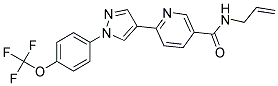 N-ALLYL-6-(1-[4-(TRIFLUOROMETHOXY)PHENYL]-1H-PYRAZOL-4-YL)NICOTINAMIDE Struktur