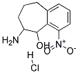 6-AMINO-4-NITRO-6,7,8,9-TETRAHYDRO-5H-BENZOCYCLOHEPTEN-5-OL HYDROCHLORIDE Struktur