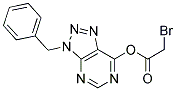 BROMO-ACETIC ACID 3-BENZYL-3H-[1,2,3]TRIAZOLO[4,5-D]PYRIMIDIN-7-YL ESTER Struktur