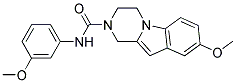 8-METHOXY-N-(3-METHOXYPHENYL)-3,4-DIHYDROPYRAZINO[1,2-A]INDOLE-2(1H)-CARBOXAMIDE Struktur