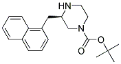 (R)-3-NAPHTHALEN-1-YLMETHYL-PIPERAZINE-1-CARBOXYLIC ACID TERT-BUTYL ESTER Struktur