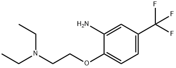 N-(2-[2-AMINO-4-(TRIFLUOROMETHYL)PHENOXY]ETHYL)-N,N-DIETHYLAMINE Struktur