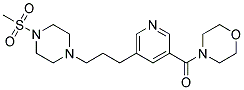 4-[(5-(3-[4-(METHYLSULFONYL)PIPERAZIN-1-YL]PROPYL)PYRIDIN-3-YL)CARBONYL]MORPHOLINE Struktur