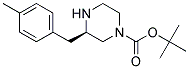 (R)-3-(4-METHYL-BENZYL)-PIPERAZINE-1-CARBOXYLIC ACID TERT-BUTYL ESTER Struktur