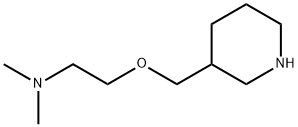 N,N-DIMETHYL-2-(3-PIPERIDINYLMETHOXY)-1-ETHANAMINE Struktur