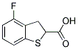 4-FLUORO-2,3-DIHYDRO-1-BENZOTHIOPHENE-2-CARBOXYLIC ACID Struktur