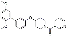 3-((4-[(2',5'-DIMETHOXYBIPHENYL-3-YL)OXY]PIPERIDIN-1-YL)CARBONYL)PYRIDINE Struktur