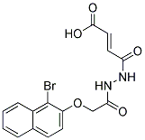 3-(N'-[2-(1-BROMO-NAPHTHALEN-2-YLOXY)-ACETYL]-HYDRAZINOCARBONYL)-ACRYLIC ACID Struktur