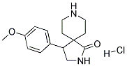 4-(4-METHOXYPHENYL)-2,8-DIAZASPIRO[4.5]DECAN-1-ONE HYDROCHLORIDE Struktur