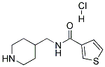 THIOPHENE-3-CARBOXYLIC ACID (PIPERIDIN-4-YLMETHYL)-AMIDE HYDROCHLORIDE Struktur