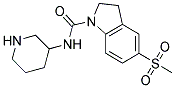 5-(METHYLSULFONYL)-N-PIPERIDIN-3-YLINDOLINE-1-CARBOXAMIDE Struktur