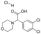 (3,4-DICHLORO-PHENYL)-MORPHOLIN-4-YL-ACETIC ACID HYDROCHLORIDE Struktur