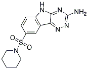 8-(PIPERIDIN-1-YLSULFONYL)-5H-[1,2,4]TRIAZINO[5,6-B]INDOL-3-AMINE Struktur