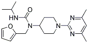 N-[1-(4,6-DIMETHYLPYRIMIDIN-2-YL)PIPERIDIN-4-YL]-N-(2-FURYLMETHYL)-N'-ISOPROPYLUREA Struktur