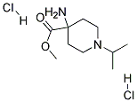 4-AMINO-1-ISOPROPYL-PIPERIDINE-4-CARBOXYLIC ACID METHYL ESTER DIHYDROCHLORIDE Struktur