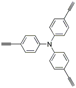 TRIS-(4-ETHYNYL-PHENYL)-AMINE Struktur