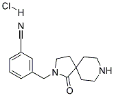 3-((1-OXO-2,8-DIAZASPIRO[4.5]DECAN-2-YL)METHYL)BENZONITRILE HYDROCHLORIDE Struktur