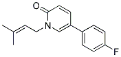 5-(4-FLUOROPHENYL)-1-(3-METHYLBUT-2-ENYL)PYRIDIN-2(1H)-ONE Struktur