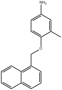 3-METHYL-4-(1-NAPHTHYLMETHOXY)ANILINE Struktur