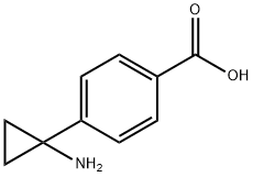 4-(1-AMINOCYCLOPROPYL)BENZOIC ACID Struktur