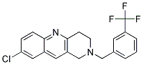 8-CHLORO-2-[3-(TRIFLUOROMETHYL)BENZYL]-1,2,3,4-TETRAHYDROBENZO[B]-1,6-NAPHTHYRIDINE Struktur