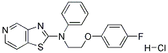 N-[2-(4-FLUOROPHENOXY)ETHYL]-N-PHENYL[1,3]THIAZOLO[4,5-C]PYRIDIN-2-AMINE HYDROCHLORIDE Struktur