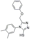 4-(3,4-DIMETHYLPHENYL)-5-(PHENOXYMETHYL)-4H-1,2,4-TRIAZOLE-3-THIOL Struktur