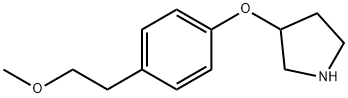 4-(2-METHOXYETHYL)PHENYL 3-PYRROLIDINYL ETHER Struktur