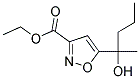 ETHYL 5-(1-HYDROXY-1-METHYLBUTYL)ISOXAZOLE-3-CARBOXYLATE Struktur