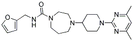 4-[1-(4,6-DIMETHYLPYRIMIDIN-2-YL)PIPERIDIN-4-YL]-N-(2-FURYLMETHYL)-1,4-DIAZEPANE-1-CARBOXAMIDE Struktur