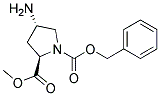 (2R,4S)-1-CBZ-4-AMINO PYRROLIDINE-2-CARBOXYLIC ACID METHYL ESTER Struktur