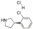 (R)-3-(2-CHLOROPHENYL)PYRROLIDINE HYDROCHLORIDE Struktur