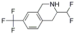 3-DIFLUOROMETHYL-7-TRIFLUOROMETHYL-1,2,3,4-TETRAHYDRO-ISOQUINOLINE Struktur