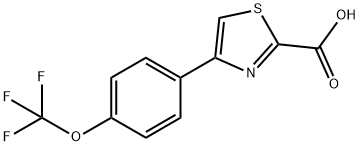 4-(4-TRIFLUOROMETHOXY-PHENYL)-THIAZOLE-2-CARBOXYLIC ACID Struktur