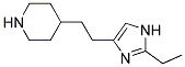 4-[2-(2-ETHYL-1H-IMIDAZOL-4-YL)-ETHYL]-PIPERIDINE Struktur