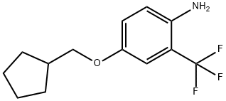 4-(CYCLOPENTYLMETHOXY)-2-(TRIFLUOROMETHYL)ANILINE Struktur