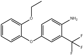 4-(2-ETHOXYPHENOXY)-2-(TRIFLUOROMETHYL)ANILINE Struktur