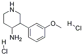 3-(3-METHOXYPHENYL)PIPERIDIN-4-AMINE DIHYDROCHLORIDE Struktur