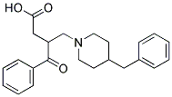 3-(4-BENZYLPIPERIDIN-1-YLMETHYL)-3-BENZOYLPROPIONIC ACID Struktur