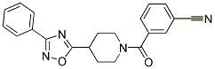 3-([4-(3-PHENYL-1,2,4-OXADIAZOL-5-YL)PIPERIDIN-1-YL]CARBONYL)BENZONITRILE Struktur