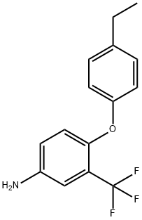 4-(4-ETHYLPHENOXY)-3-(TRIFLUOROMETHYL)ANILINE Struktur