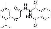 2-(N'-[2-(2-ISOPROPYL-5-METHYL-PHENOXY)-ACETYL]-HYDRAZINOCARBONYL)-BENZOIC ACID Struktur