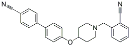 4'-([1-(2-CYANOBENZYL)PIPERIDIN-4-YL]OXY)BIPHENYL-4-CARBONITRILE Struktur