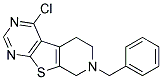 7-BENZYL-4-CHLORO-5,6,7,8-TETRAHYDRO-PYRIDO[4',3':4,5]THIENO[2,3-D]PYRIMIDINE Struktur