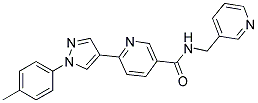 6-[1-(4-METHYLPHENYL)-1H-PYRAZOL-4-YL]-N-(PYRIDIN-3-YLMETHYL)NICOTINAMIDE Struktur